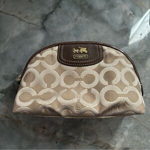Coach Brown and Cream Patterned Women's Bag